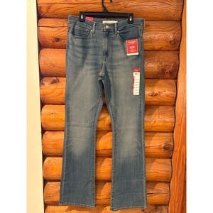 Levi Strauss Signature Womens Mid Rise Bootcut Jeans Blue 10L W30 L34 New
